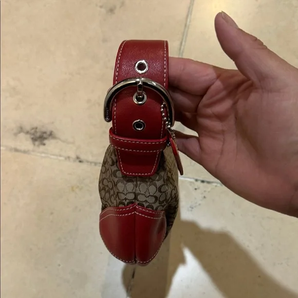 Vintage Y2K Coach Mini Signature Hobo Bag - Picture 3 of 12